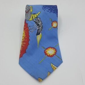 Vintage 60s Ambassador Peacock Trading Tie Spacey Alien Fight